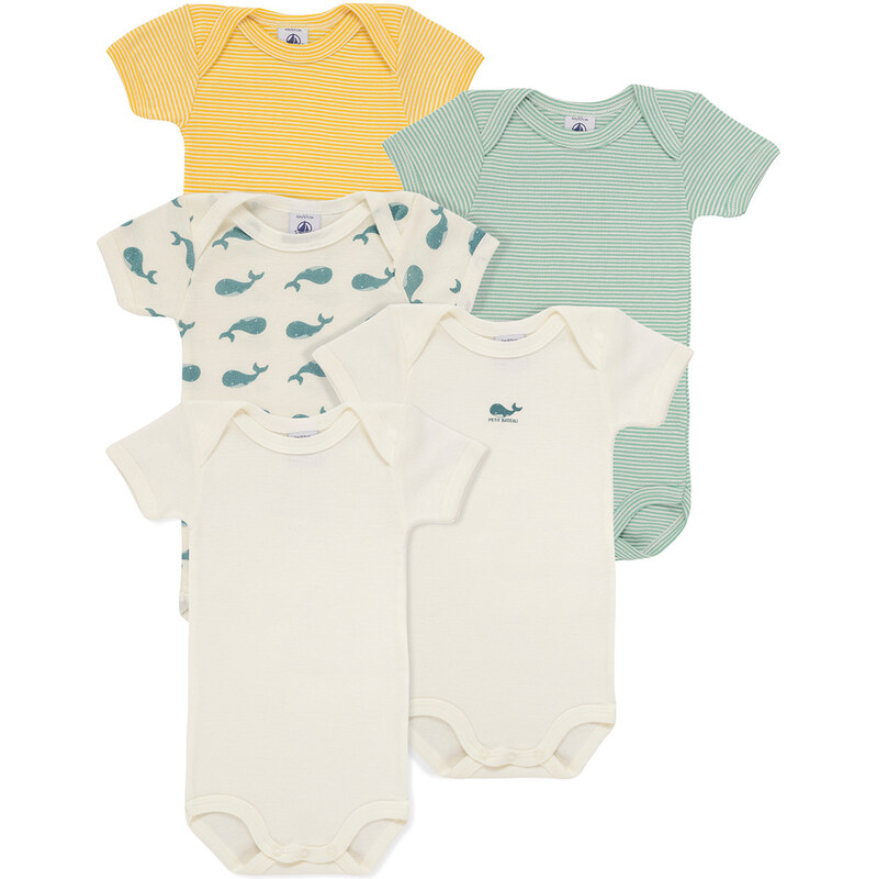 Petit Bateau Detské body 5 BODIES US MC Petit Bateau 68488751