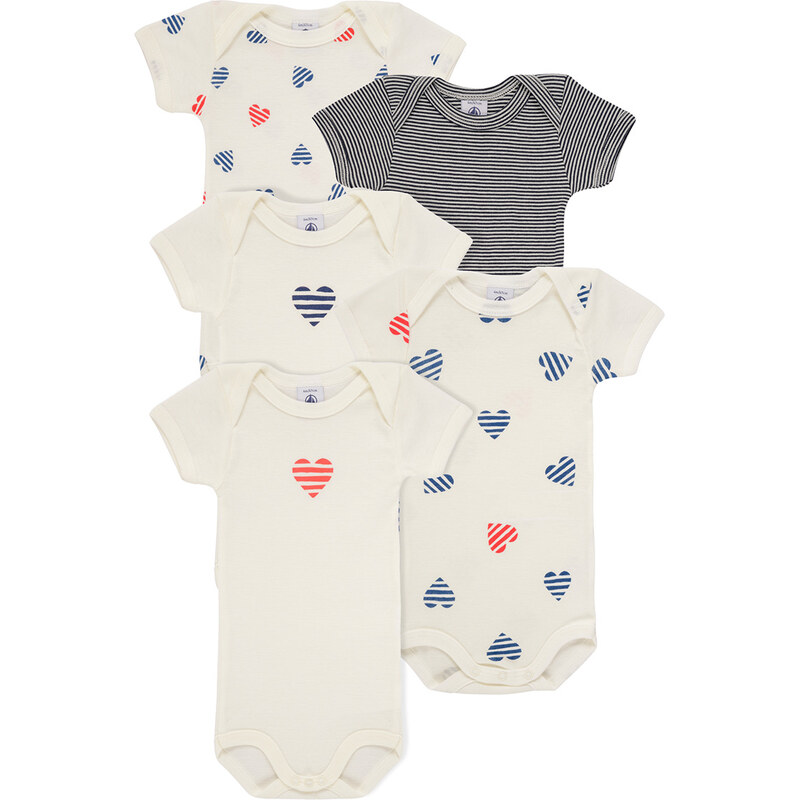 Petit Bateau Detské body 5 BODIES US MC Petit Bateau 68488752