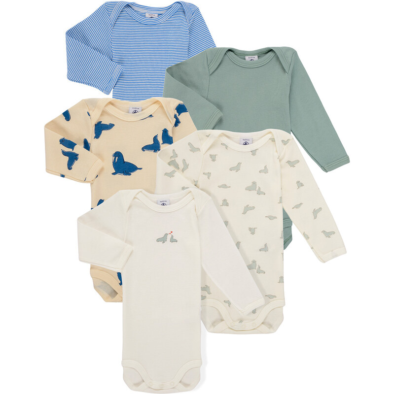 Petit Bateau Detské body 5 BODIES US ML Petit Bateau 68488753