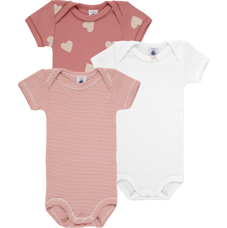 Petit Bateau Detské body 3 BODIES US MC Petit Bateau 68488756