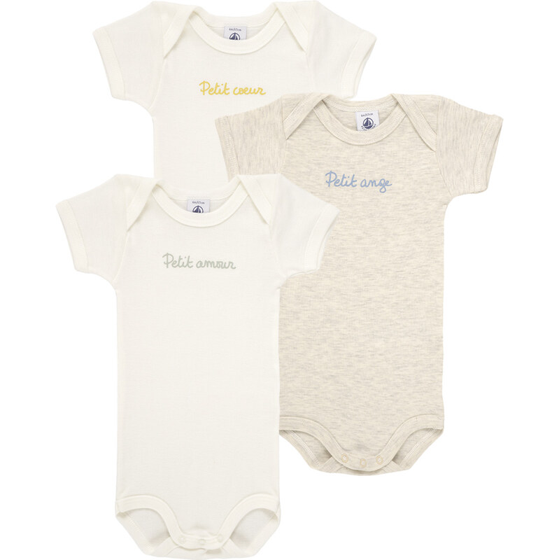 Petit Bateau Detské body 3 BODIES US MC Petit Bateau 68488757