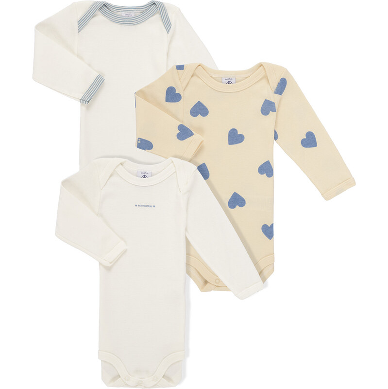 Petit Bateau Detské body 3 BODIES US ML Petit Bateau 68488760