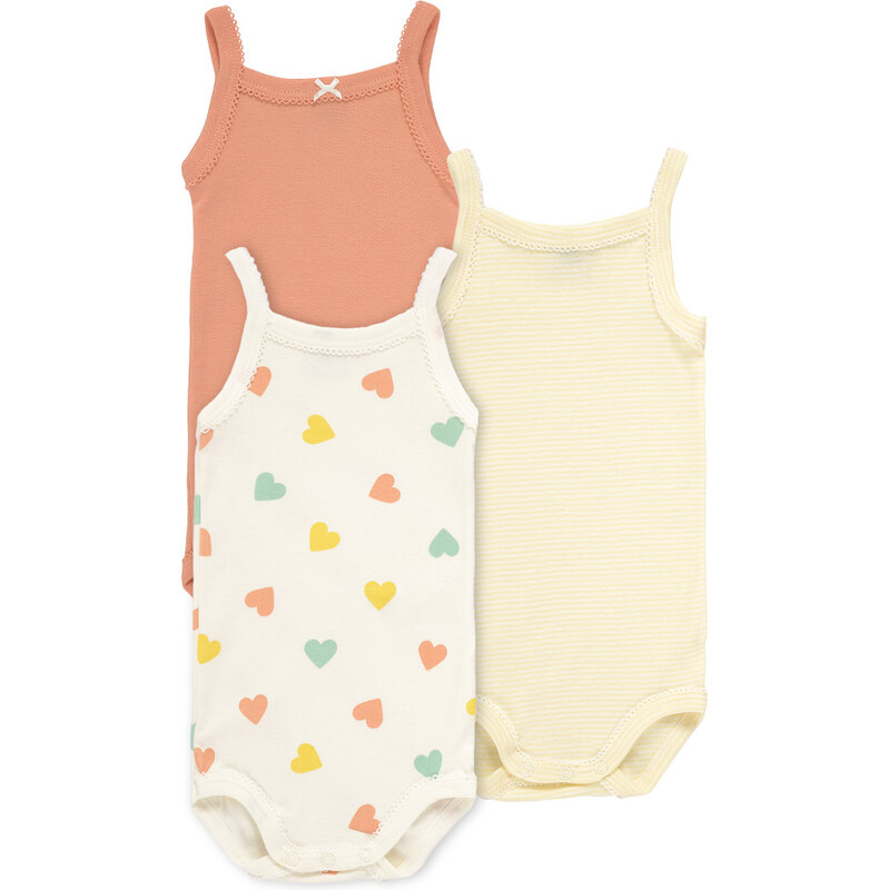 Petit Bateau Detské body 3 BODIES A BRETELLES Petit Bateau 68488761