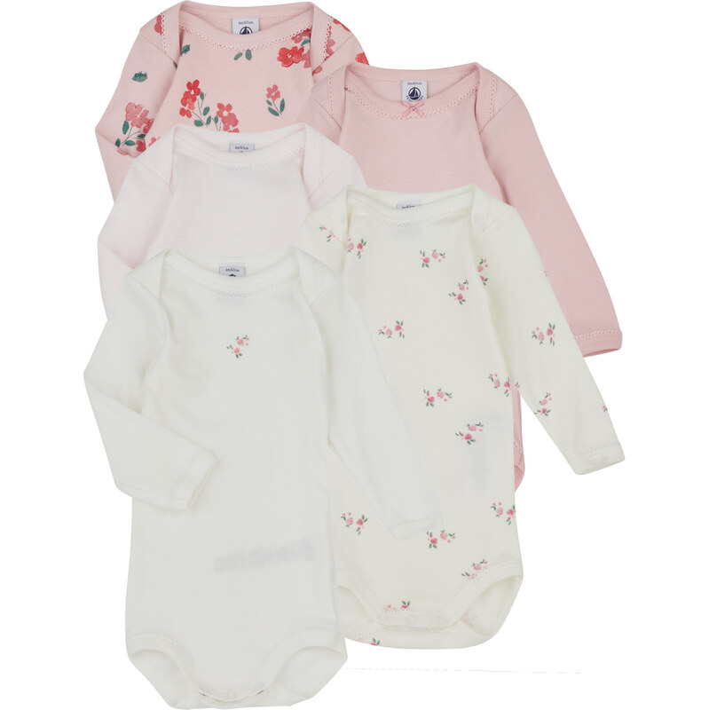 Petit Bateau Detské body LOT BODIES X5 Petit Bateau 68488927