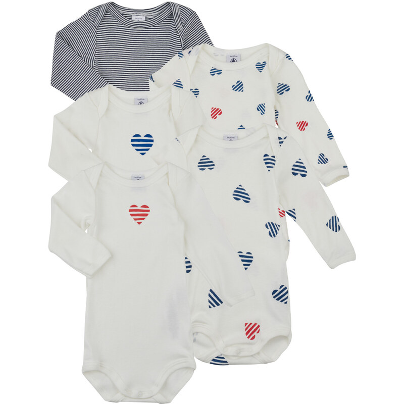 Petit Bateau Detské body LOT BODIES X5 Petit Bateau 68488929