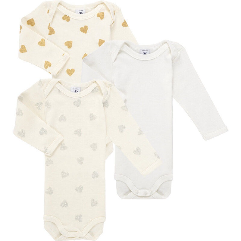 Petit Bateau Detské body LOT BODIES X3 Petit Bateau 68488932
