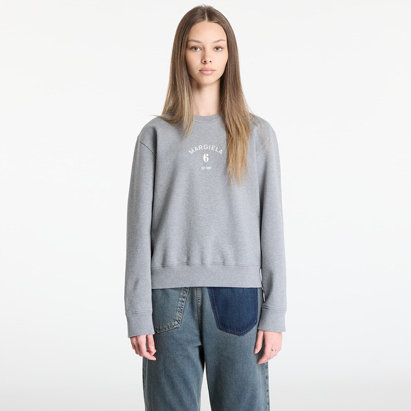 Mikina MM6 Sweatshirt Grey Melange L 68481452