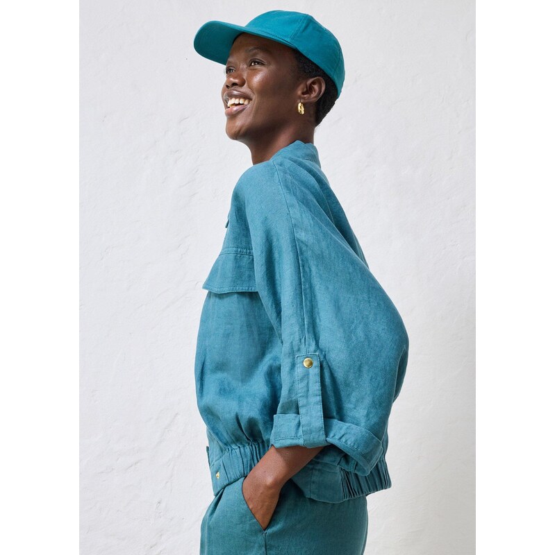 bonprix Šiltovka z čistého plátna, farba modrá 68482398