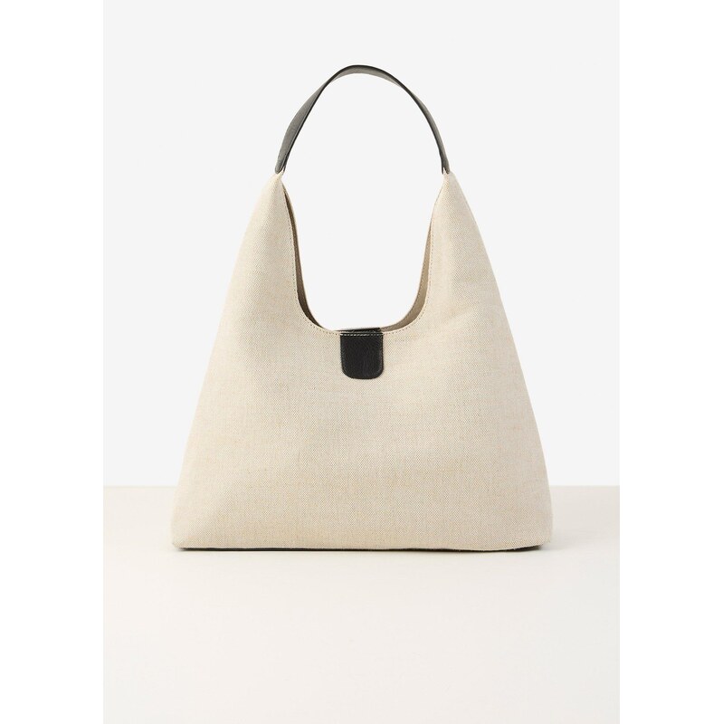 bonprix Vaková kabelka s plátnom, farba béžová 68482401