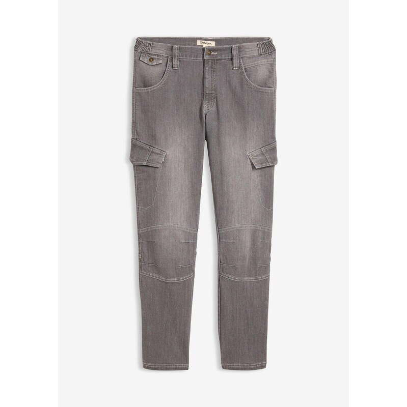 bonprix Dlhé strečové džínsy Regular Fit, komfortn pás, Straight, 68482415