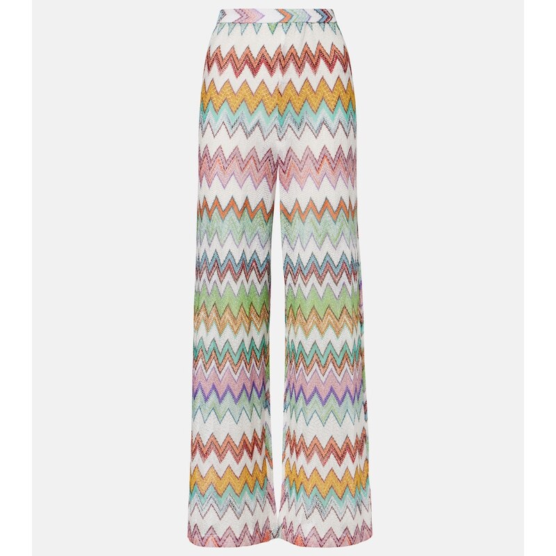 Missoni Zigzag lamÃ wide-leg pants 68485660
