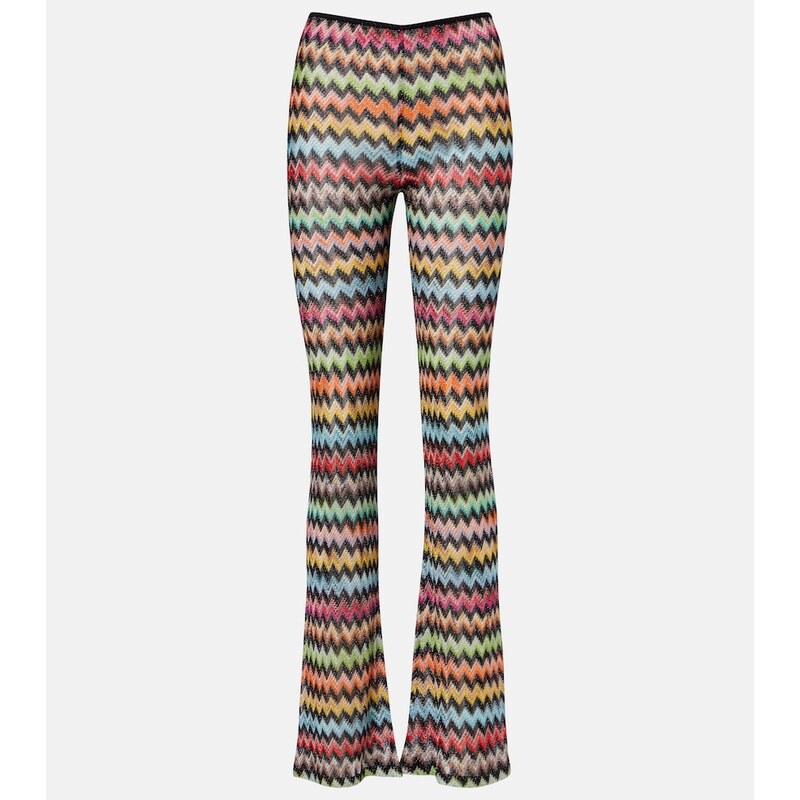 Missoni Zigzag lamÃ flared pants 68534800