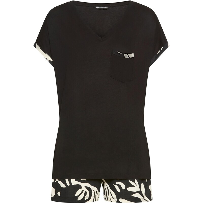 FRENCH CONNECTION Kraťasy čierna / prírodná biela 68490308