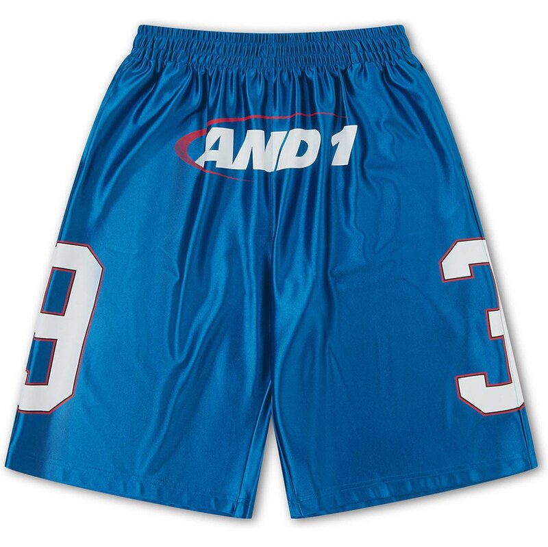 AND1 Nohavice modrá / červená / biela 68490493