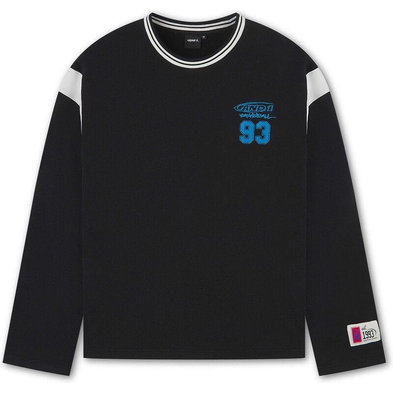 AND1 Mikina Core 93 azúrová / čierna / šedobiela 68490521