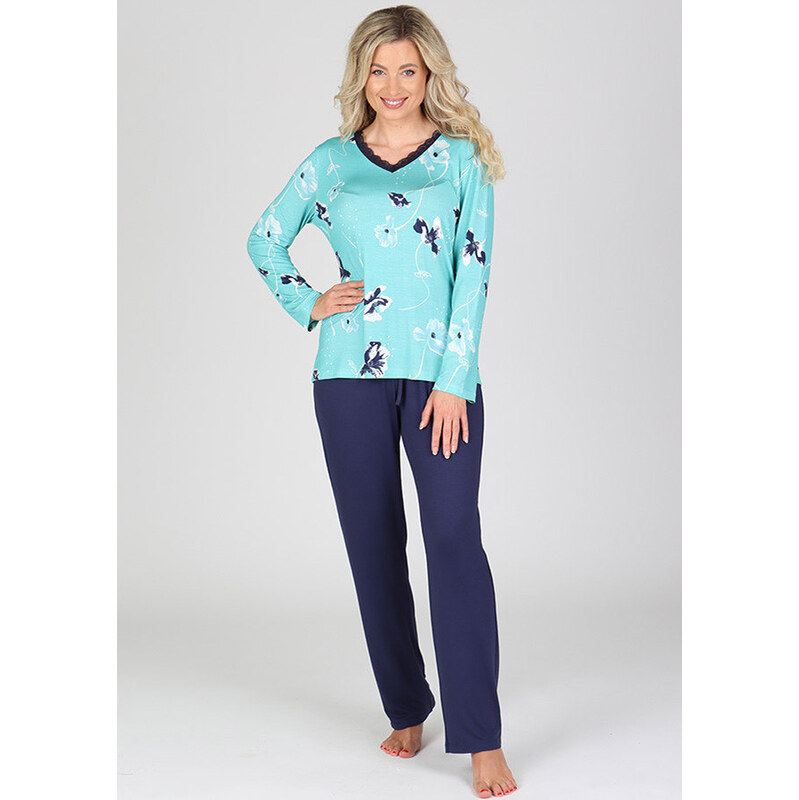 EVONA Dámske pyžamo P-Madeira tyrkysová 2XL 68486995