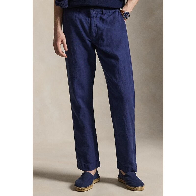 Polo Ralph Lauren nohavice pánske ľanové 68488087