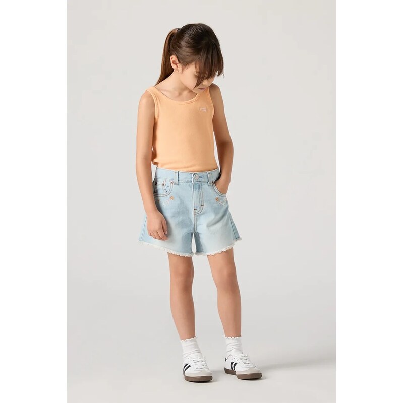 Levis šortky detské rifľové CROCHET APPLIQUE A LINE SH 68488114