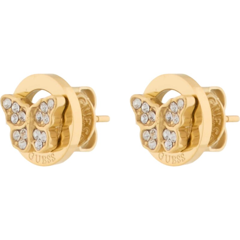 GUESS Náušnice Borboleta zlatá 68491018