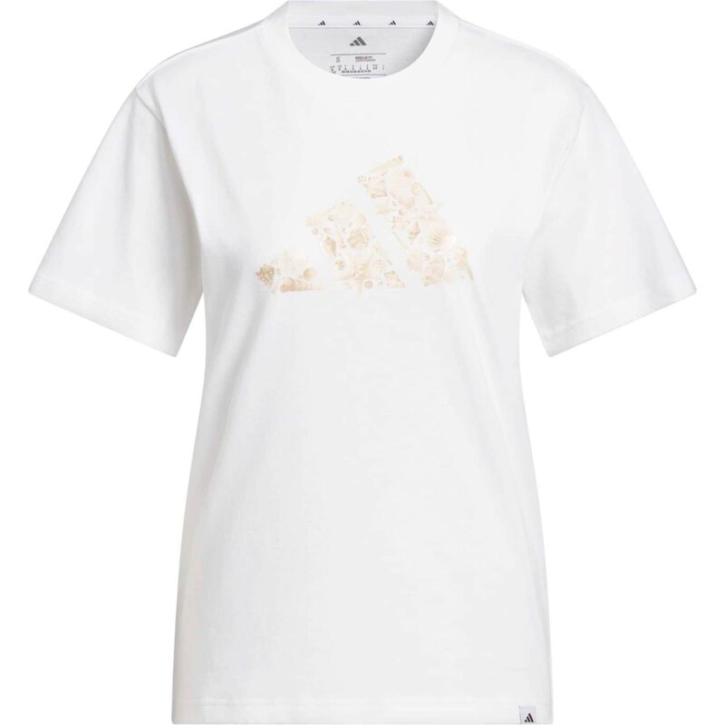 ADIDAS SPORTSWEAR Funkčné tričko béžová / biela 68491059