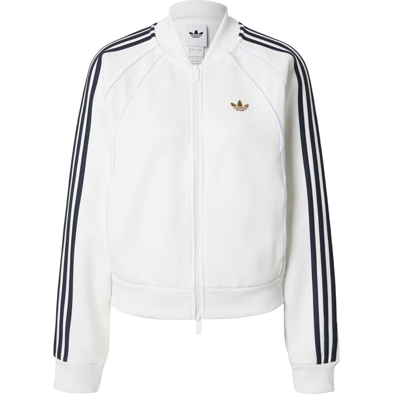 ADIDAS ORIGINALS Tepláková bunda zlatá / čierna / biela 68491204