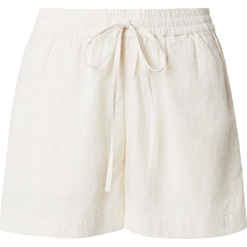 VERO MODA Nohavice VMTHILDE sivobéžová / biela 68491776