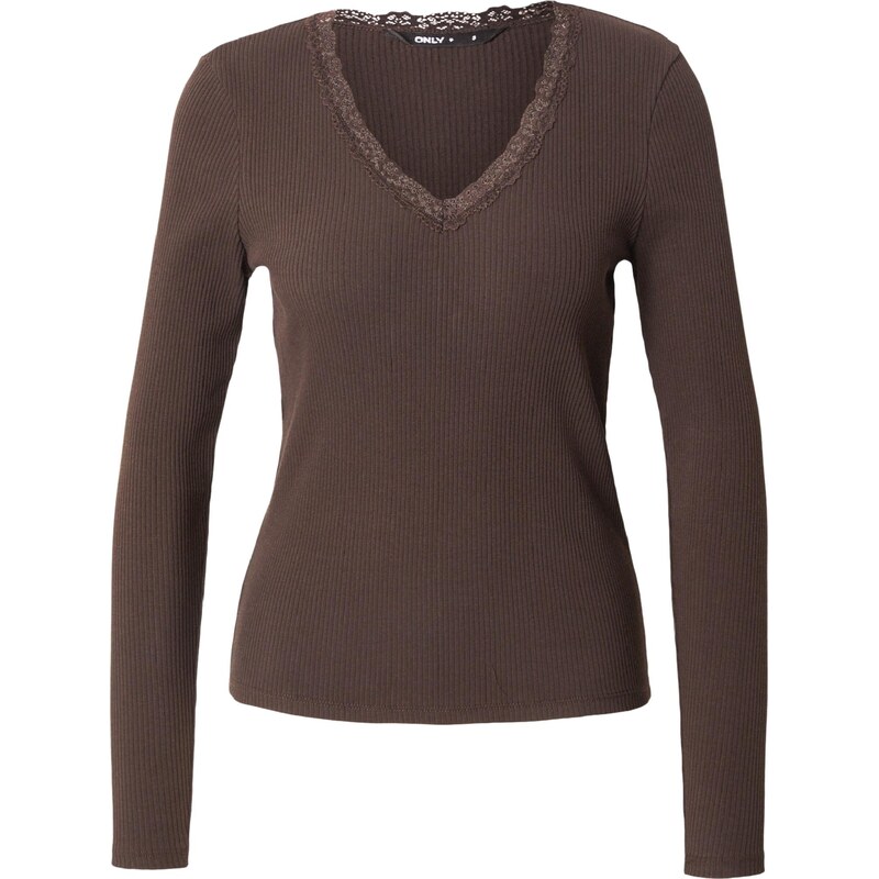 ONLY Tričko ONLSARA SHARAI čokoládová 68491801