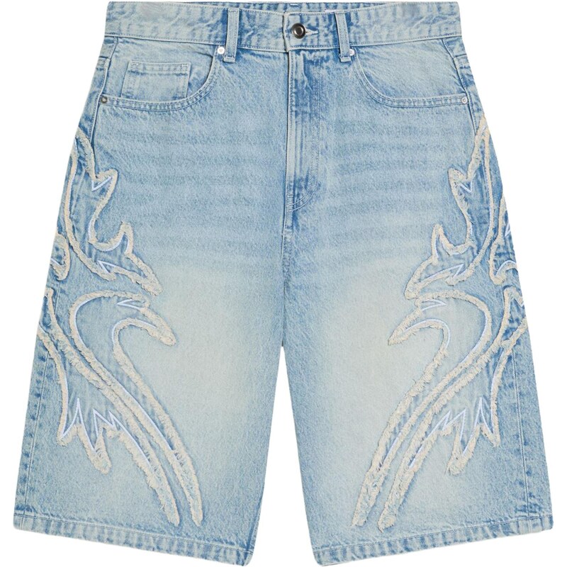 Bershka Džínsy svetlomodrá 68491784