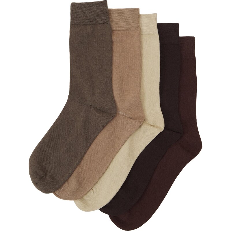 JACK & JONES Ponožky JACJENS béžová / slonová kosť / tmelová / hnedá 68491828