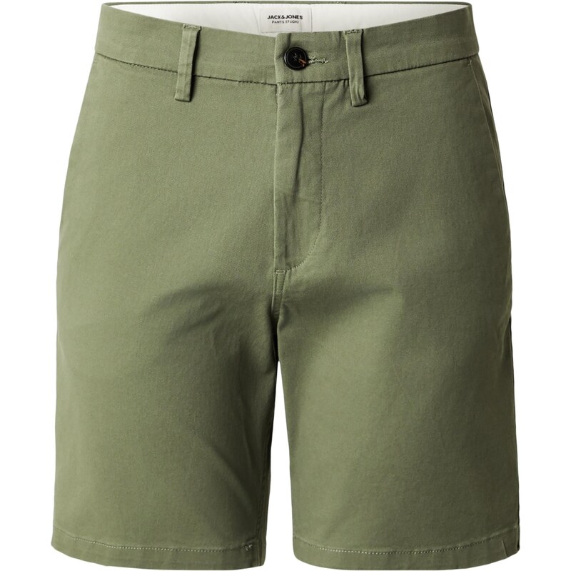 JACK & JONES Chino nohavice JPSTMARCO olivová 68491822