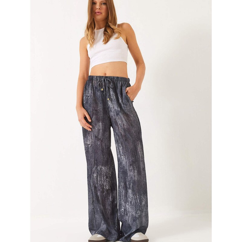 Bianco Lucci Nohavice čadičová / striebornosivá 68491869