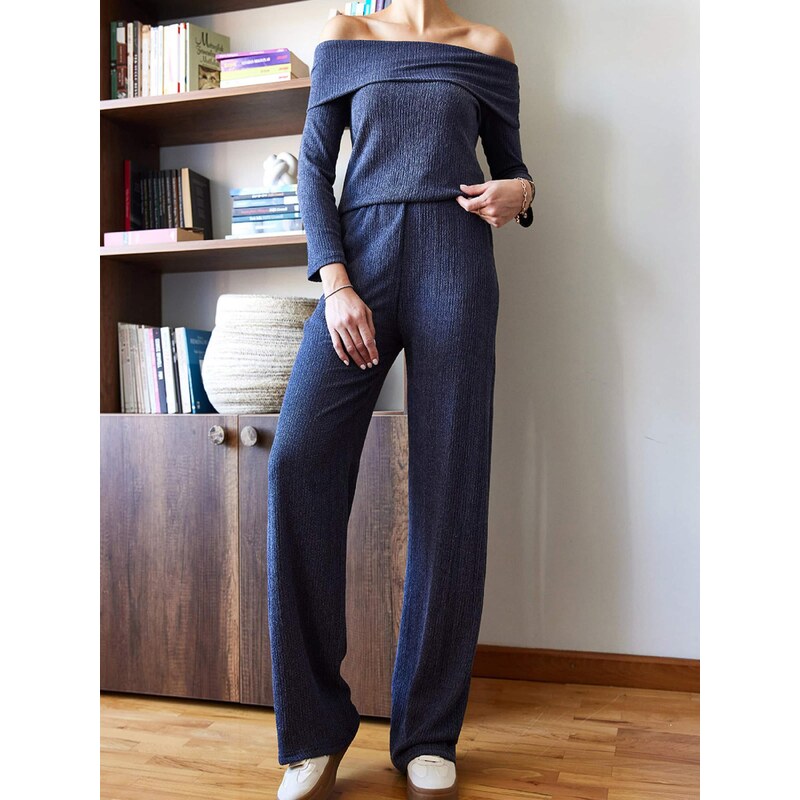 Bianco Lucci Nohavicový kostým tmavomodrá 68491861