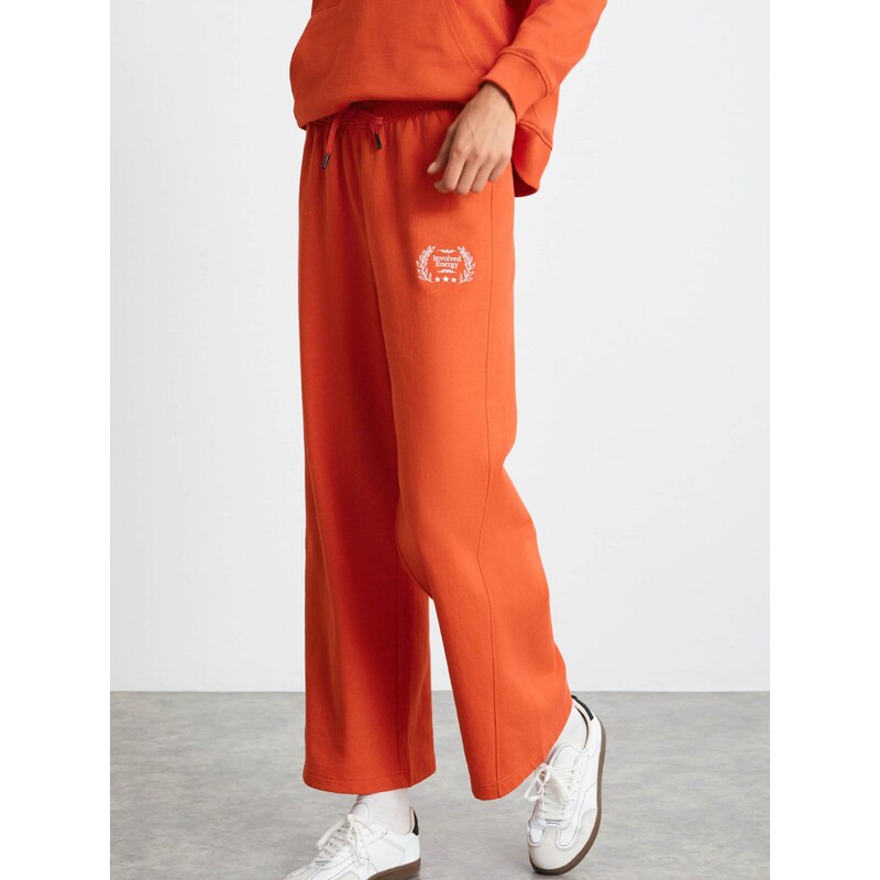 Grimelange Nohavice oranžovo červená 68491904