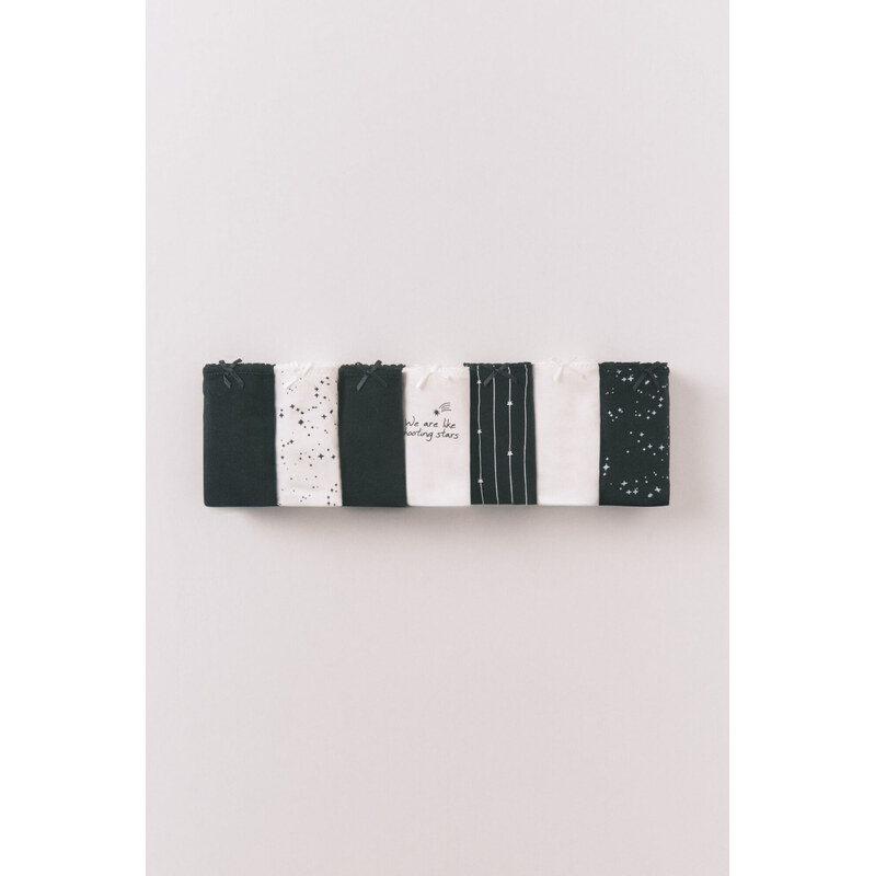 womensecret 7-balenie klasických bavlnených nohavičiek so vzorom 68525280