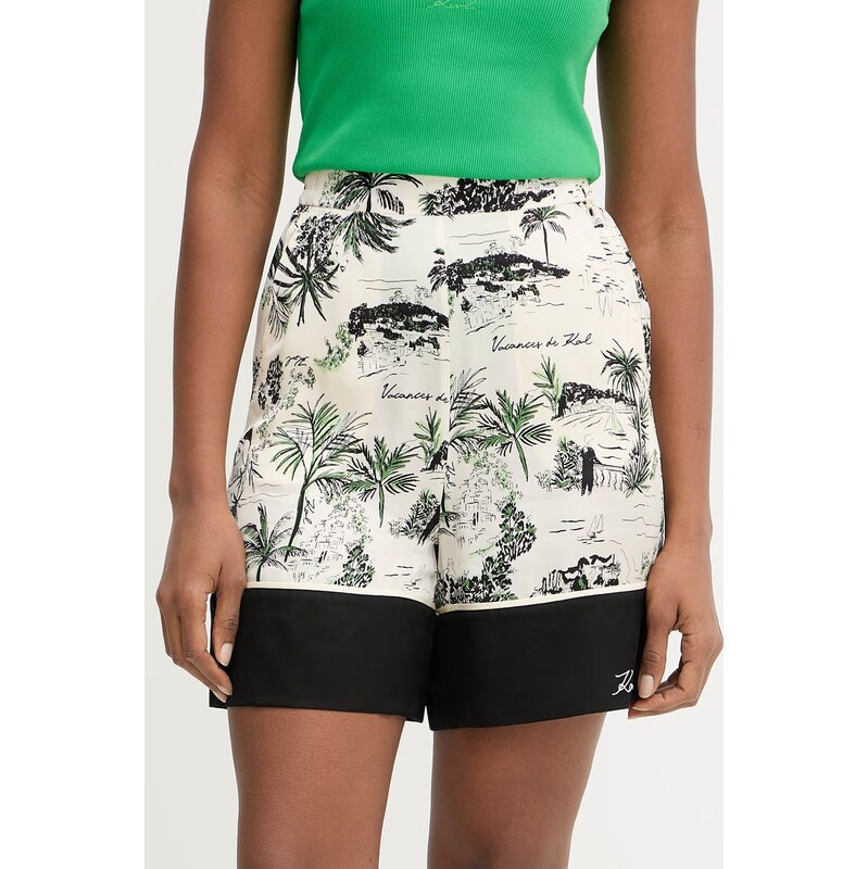 Karl Lagerfeld šortky dámske z viskózy 68493798