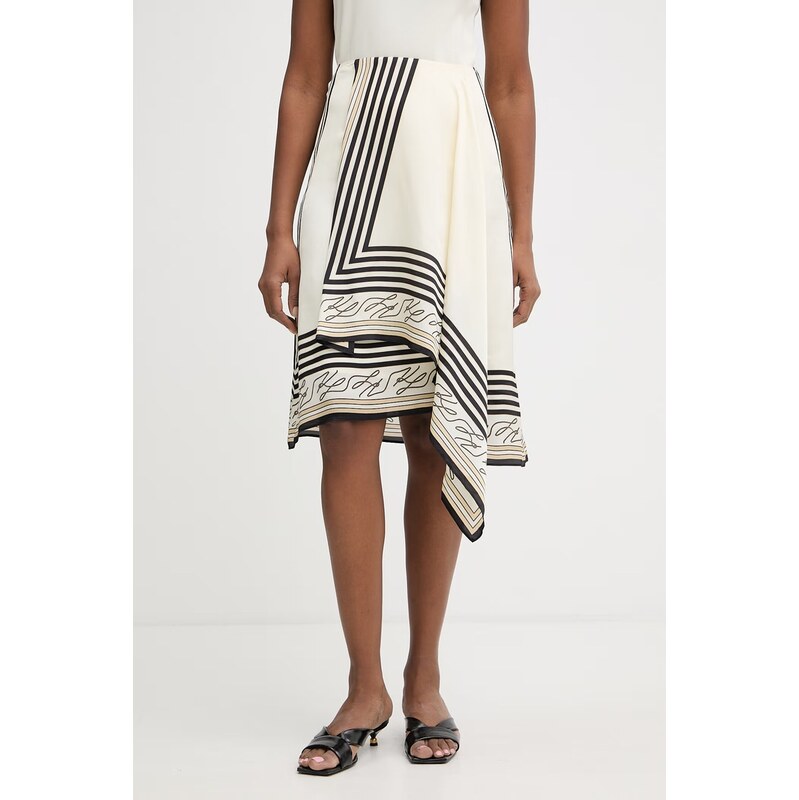 Karl Lagerfeld sukňa z viskózy 68493996