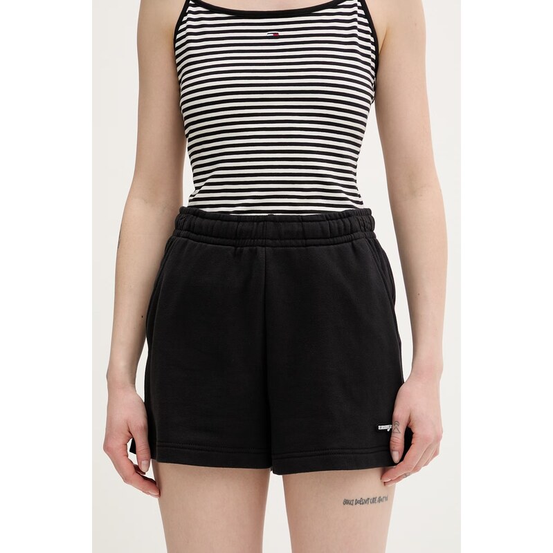 Tommy Jeans teplákové šortky dámske bavlnené 68494079