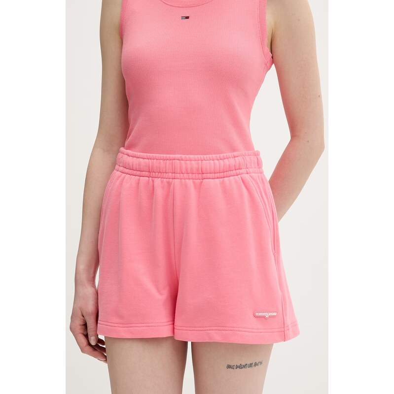 Tommy Jeans teplákové šortky dámske bavlnené 68494080