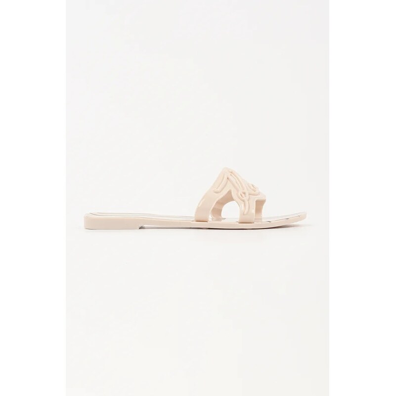 Karl Lagerfeld šľapky na plochom podpätku dámske Jelly 68494123