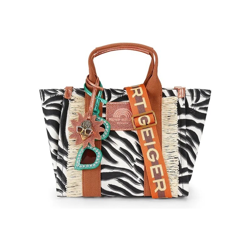 Kurt Geiger London Kabelka typu shopper dámska bavlnená 68493863