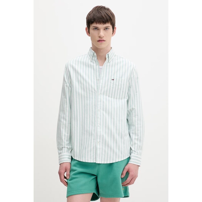 Tommy Jeans košeľa pánska bavlnená 68494212