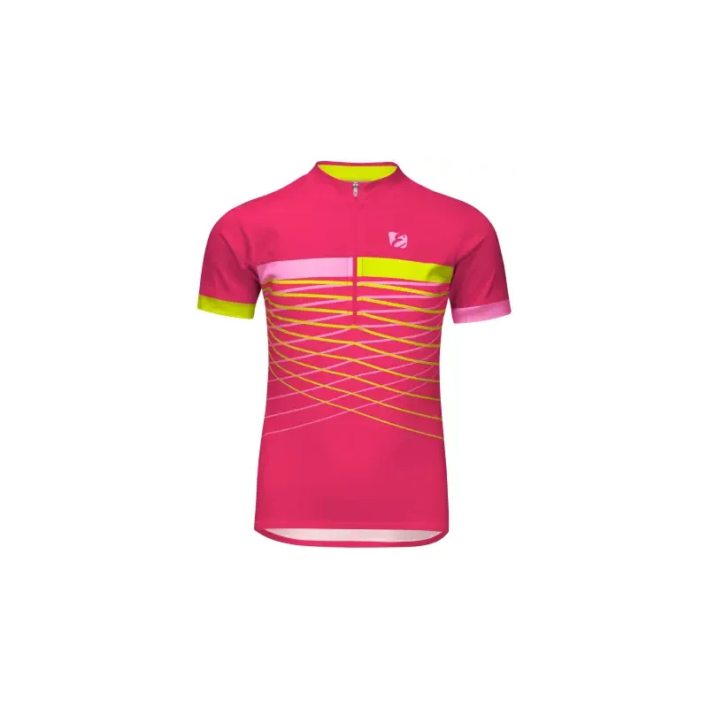 Etape Lucky detský dres ružová/limetka vel. 128/134 68495163