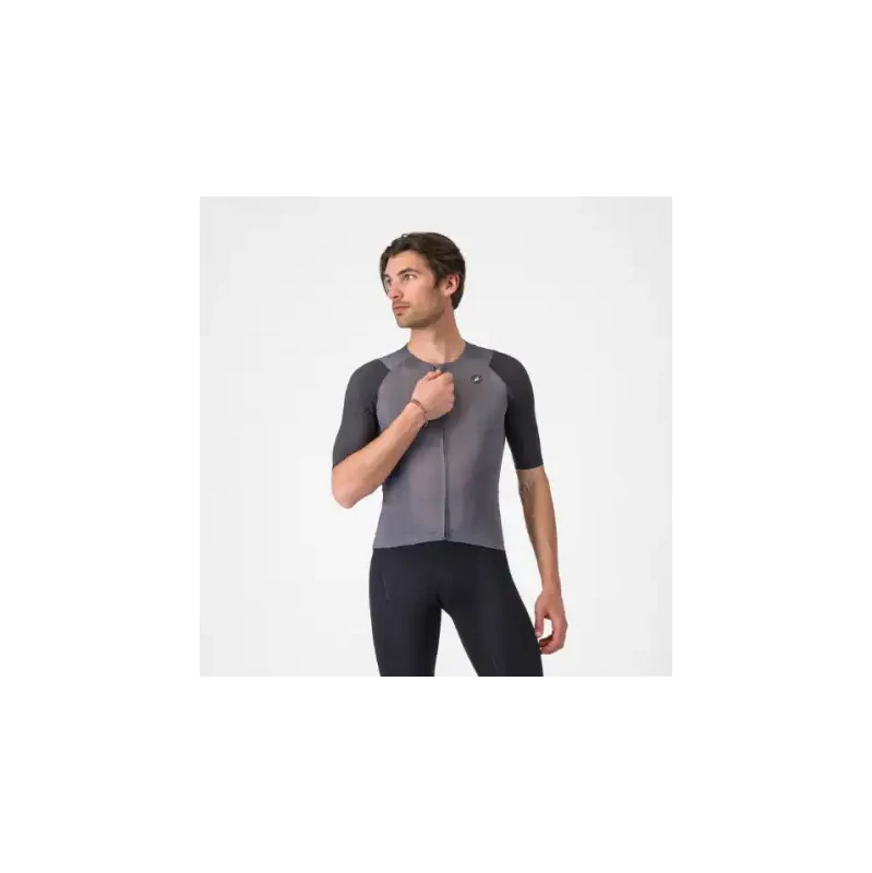 E-shop Castelli Aero Race 8S pánsky dres krátky rukáv Smoky Gray vel. L