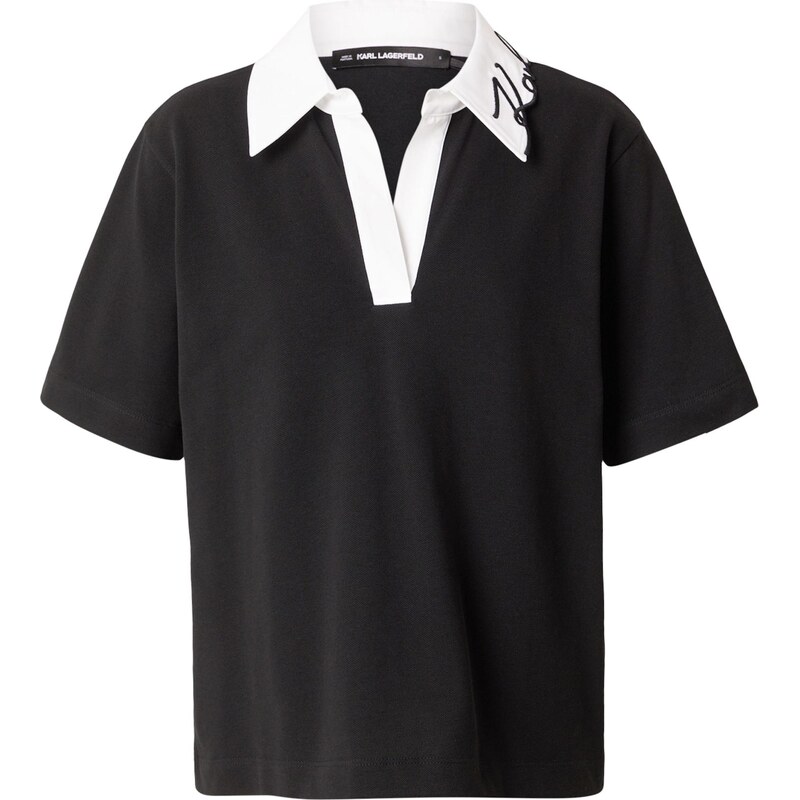 Karl Lagerfeld Tričko čierna / biela 63556322