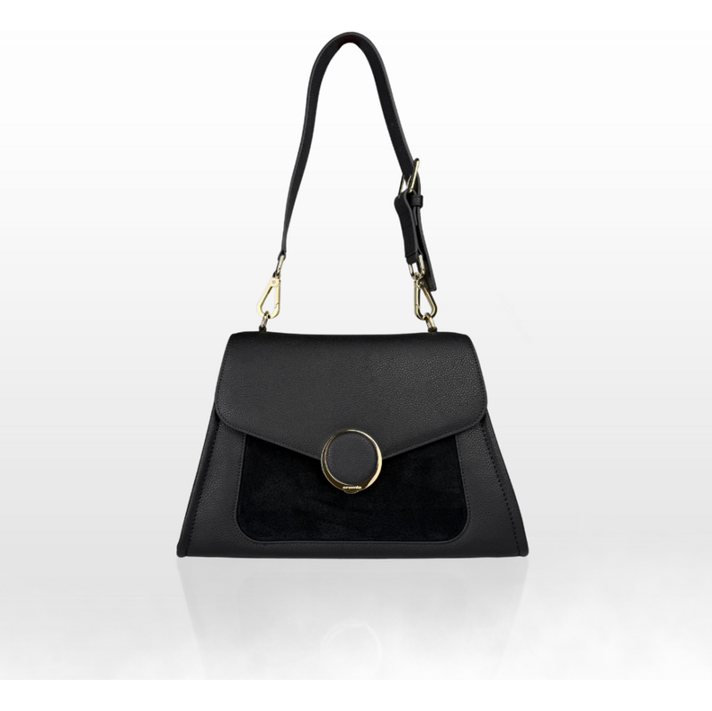 CROMIA LUCY kožená kabelka čierna 68497368