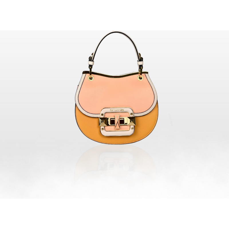 CROMIA IT JEWEL – kožená kabelka – marhuľová 68497370