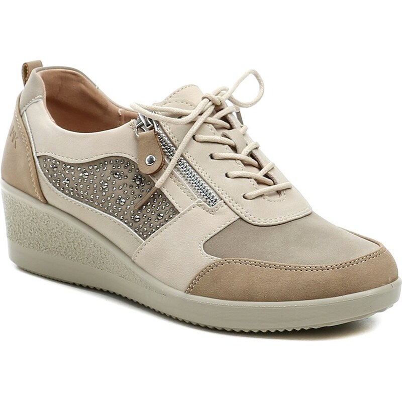 Wojtylko 7B26321 béžové dámske poltopánky 68497448