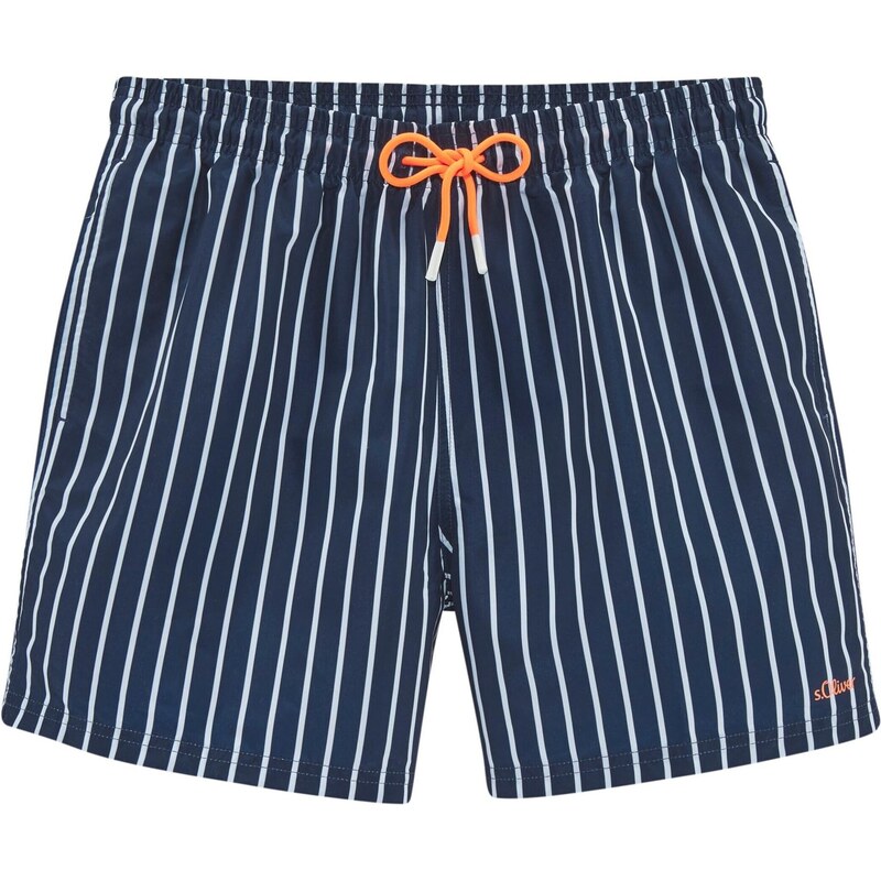 s.Oliver Plavecké šortky námornícka modrá / biela 68500464