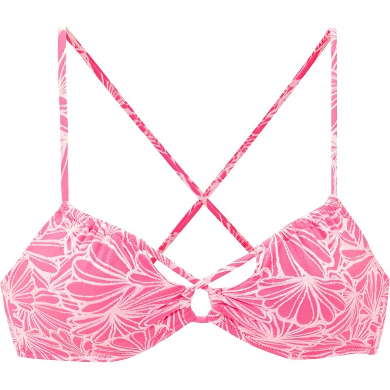 VENICE BEACH Bikinový top ružová / biela 68500474