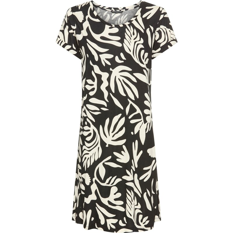 FRENCH CONNECTION Nočná košieľka čierna / biela 68500534